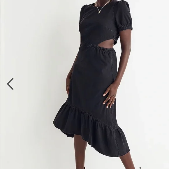 madewell denim ruffle dress Madewell | Dresses | Madewell Denim Rufflefront Dress